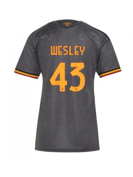 AS Roma Wesley Franca #43 Replika Tredje Kläder Dam 2026-27 Kortärmad AS Roma Wesley Franca #43 Replika Tredje Kläder Dam 2026-27 Kortärmad